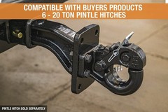 Buyers Products PM25812 2-1/2 Inch Pintle Hook Mount – Adjustable 3-Position …