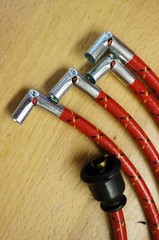 JI Case SC Cloth Covered Copper Spark Plug Wire Set For Use with Magneto