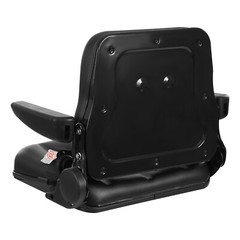 Adjustable Forklift Tractor Lawn Mower Seat with Armrests 35°–180° Backrest