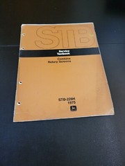1975 JOHN DEERE COMBINE ROTARY SCREENS SERVICE MAINTENANCE TEXTBOOK MANUAL