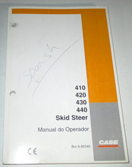 Case 410 420 430 440 Skid Steer Loader Operators Manual 1-05 WRITTEN IN SPANISH