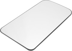 HECASA Upper Mirror Glass and Base Compatible with 2003-2009 Chevy Chevrolet Kod