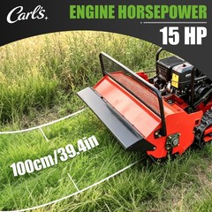 15HP Remote Control Lawn Mower Crawler Brush Cutter 65° Climbing