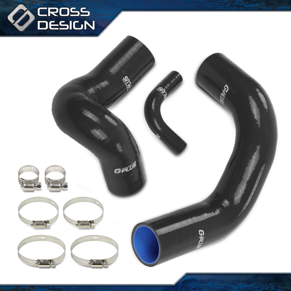 Black Radiator Hose Set Upper Lower & Bypass Hoses Fit For John Deere Models