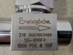 SURPLUS NEW Swagelok SS-6NBF4 6000PSIG 100F Union Bonnet Needle Valve – Parts