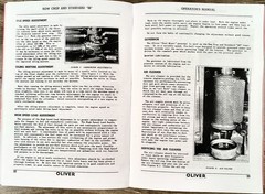 Oliver 88 Tractor Owners Operators Manual Standard & Row Crop Adjustments