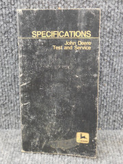 OEM Factory 1985 John Deere Test and Service Specifications Manual SP-458