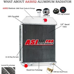 Aluminum Radiator For Massey Ferguson 275 Tractor 18 3/8″ x 18″ 579337M92