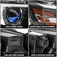 2014-2020 Chevy Impala Halogen Headlight Assembly Projector OE Style Pair
