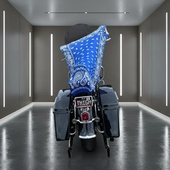 THIGHBRUSH® – AZUL – Water Repellent Motorcycle Cover and Sunshade