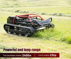 Remote Control Lawn Mower 22HP Tracked Off-Road Grass Cutter