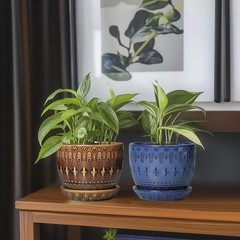 G EPGardening 5.5 Inch Plant Pot – Ceramic Planter for Indoor Outdoor Plants, Bo