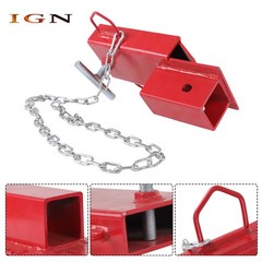 2″ Receiver Forklift Trailer Hitch Attachment Trailer Towing Adapter with Chain