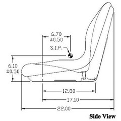 2 PK Fits Gator Seats Fits John Deere 4×2 6×4 Milsco Arctic Fits CAT Prowler 150