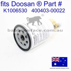 fits DOOSAN Fuel Filter and Bowl DTXC140LC-2 TXC180LC-2 TXC225LC-2 TXC255LC-2