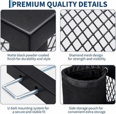 Tractor Tool Box 24”x10”x9” Rear Mount Basket Toolbox for Most Tractors