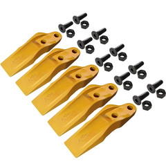 5 New Bucket Uni-Teeth with Hardware 1324720 Fits Caterpillar Skid Steers