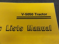 Vermeer V-5050 Tractor Parts List Manual 105400-D85