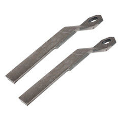 2 x Super Duty AR400 Steel For Mower King Skidsteer Brush Hog Cutter Blades 10mm