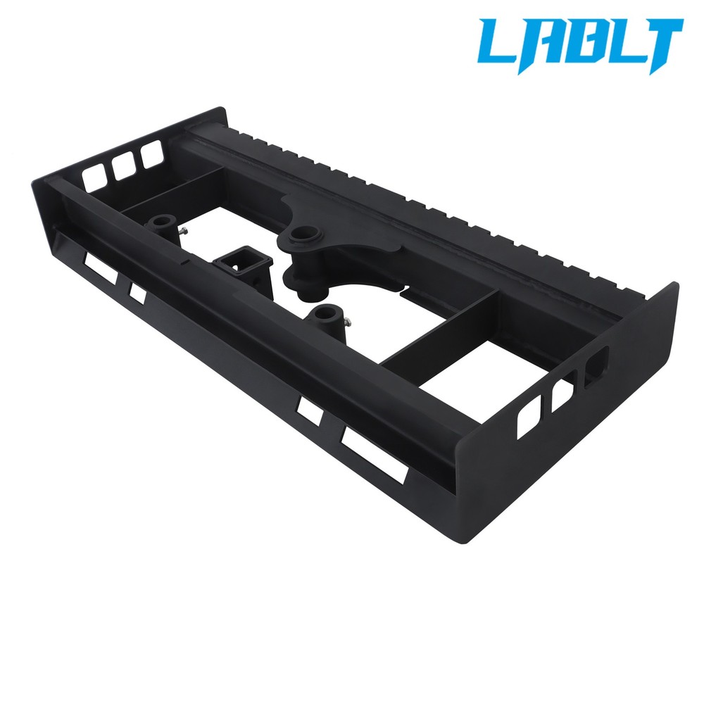 Heavy-Duty Skid Steer Pallet Fork Frame W/Receiver Hitch & Spear Sleeves 2500LBS