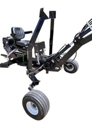 15HP 420CC Gas Powered Towable Backhoe Mini Excavator 8′ Foot Reach 12″ Bucket
