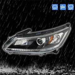 Driver Side Headlight Assembly Halogen w/o DRL Accord 2013-2015 Left 33100T2AA01