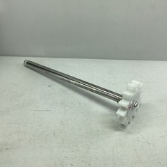 5x Stainless Steel Shaft w/Plastic Star Wheel Impeller Sprocket 15″ x 4-1/8″ D