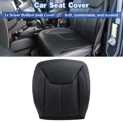 Driver Side Bottom Microfiber Leather Seat Cover Black Jeep Wrangler 2013-2017