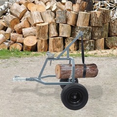 Modern Log Skidding Arch, 2000lbs Load Log Skidder, Steel Grey Log Trailer