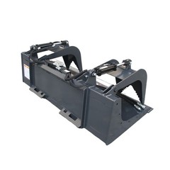 Wolverine 72″ Dual Cylinder Root Grapple Bucket Attachment Fits Skid Steer USA