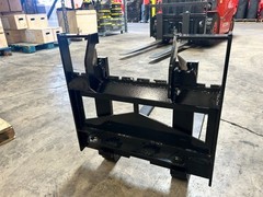 AGT Industrial 823SS-PF Pallet Fork Frame for Mini Skid Steer Attachment