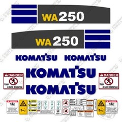 Fits Komatsu WA250-5 Decal Kit Wheel Loader – 7 YEAR OUTDOOR 3M VINYL!