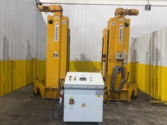(4) 20 TON (160,000 LBS TOTAL) RAILQUIP / NEUERO HEAVY DUTY MOBILE VERTICAL LIFT