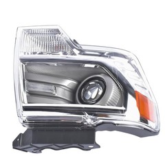 Passenger HID Chrome Trim Projector Headlight 2013-2014 Ford F150 DL3Z13008AB