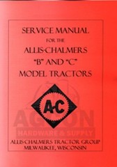 ALLIS CHALMERS B & C TRACTOR SERVICE REPAIR SHOP MANUAL