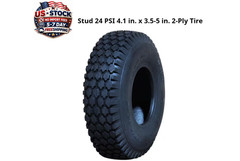 Stud 24 PSI 4.1 in. x 3.5-5 in. 2-Ply Tire