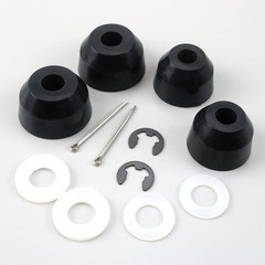 Complete Kubota BX GR Inner & Outer Tie Rod Boot Kit with Hardware Included