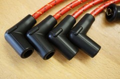 JI Case VAC Tractor Red Striped Deluxe Cloth Covered Copper Spark Plug Wire Set