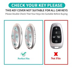 MILD EAST Leather Key Fob Cover for 2023 2024 2025 Hyundai Ioniq 6 Grandeur G…
