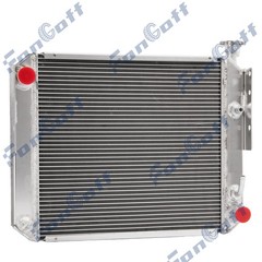 Forklift 4-Row Aluminum Radiator Fits Hyster Yale Replaces OEM Part 1329169