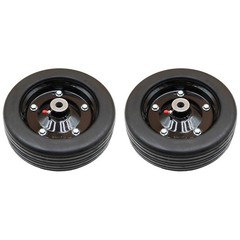 Two Bush Hog Solid Finish Mower Wheels 10″ x 3.25″ Replaces 87750