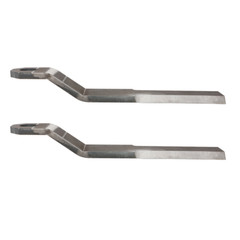 2 x Super Duty AR400 Steel For Mower King Skidsteer Brush Hog Cutter Blades 10mm