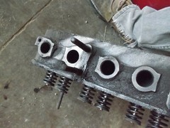 Allis Chalmers C tractor engine AC motor cylinder head & valves w/ springs (KK