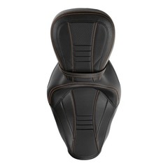 Front Rear Detachable Motorcycle Seat Fit Road King Special FLHRXS Black Orange