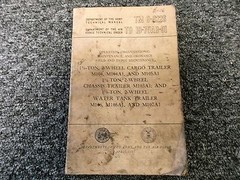 1955 War Department M103A1 Chassis Trailer Owner Service Repair Manual
