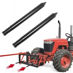Universal 17″ Steel Hay Bale Spear Stabilizer For Skid Steer Mount Plate Tractor