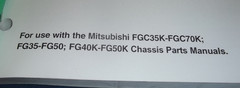 MITSUBISHI GM 4.3L G6 GAS ENGINE FORKLIFT SERVICE SHOP REPAIR WORKSHOP MANUAL