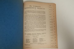 The Timken Reference Manual Roller Bearing Co. 1941 Vintage Book