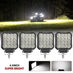 4X LED Tractor Work Lights Flood Light fit Truck Bulldozer Lawn mower Snowplow