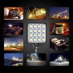 2PCS 4″ Square LED WORK LIGHT fit CAT Skid Steer 289D3 277D 289D 226D 249D 297D2